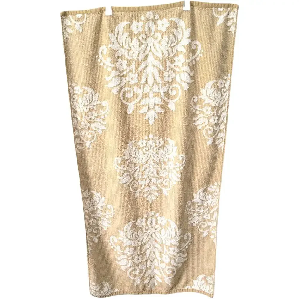 Tahari Home Bath Towel Floral Beige White 26